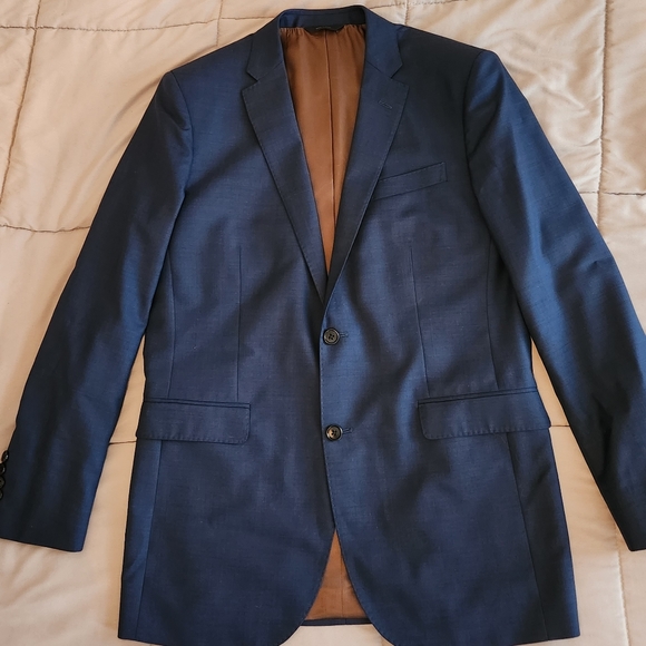 Brooks Brothers, BrooksGate Milano-Fit Italian Wool Jacket Blue, Size 42L - Picture 1 of 4